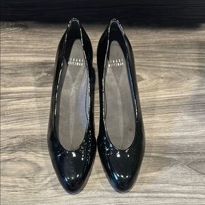 Stuart Weitzman Black Patent Leather Pumps